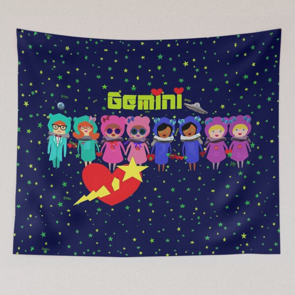 Item preview, Spaced Out Gemini V / Twined Together designed and sold by lizzystitch.