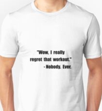 Training Zitat Slim Fit T-Shirt