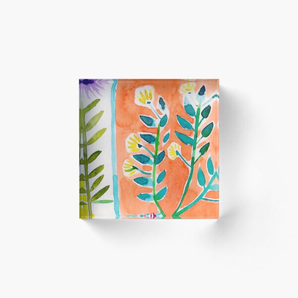 Wild Garden 3 Acrylic Block