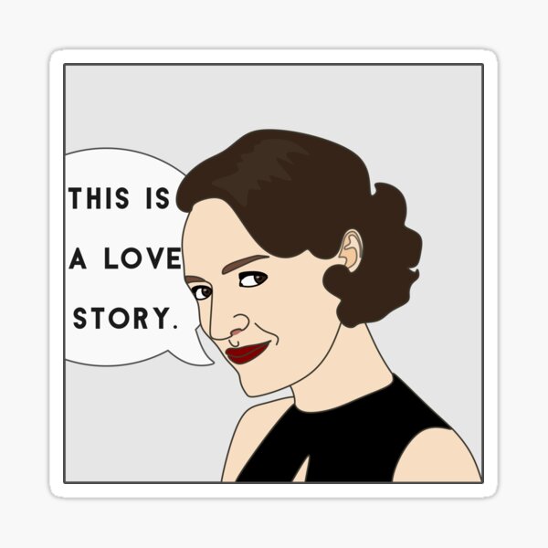 Vista previa del artículo con la obra «Fleabag Esta es una ilustración de color cómico de historia de amor», diseñado y vendido por tremendoustees.