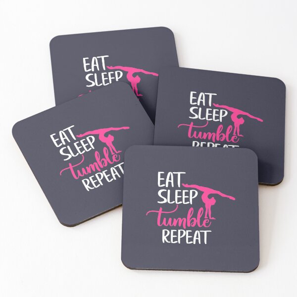 Item preview, Eat Sleep Tumble Repeat Girls Gymnastics designed and sold by YAnna9.