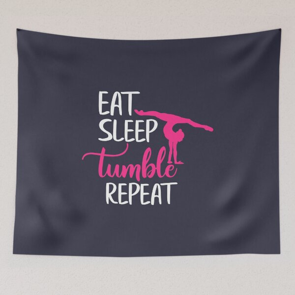 Item preview, Eat Sleep Tumble Repeat Girls Gymnastics designed and sold by YAnna9.