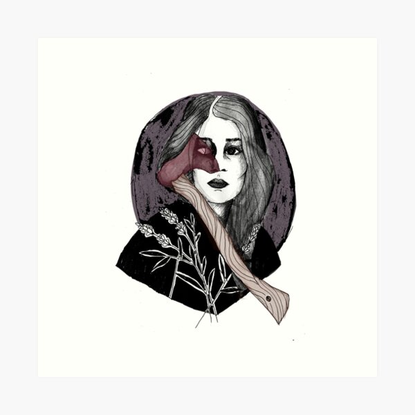Lizzie and Her Axe Art Print