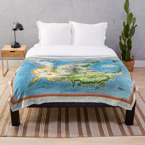 WOF Maps Throw Blanket