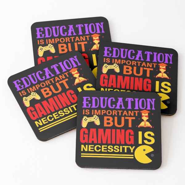 Item preview, education is important but gaming is importanter designed and sold by inspiredtees24.