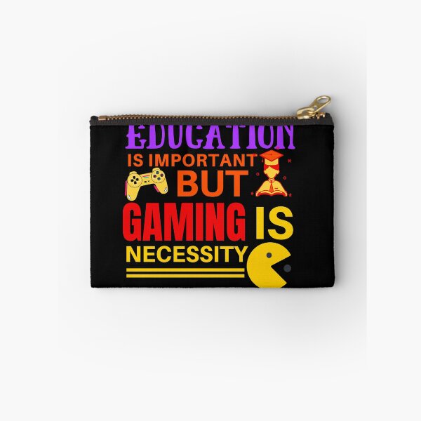 Item preview, education is important but gaming is importanter designed and sold by inspiredtees24.