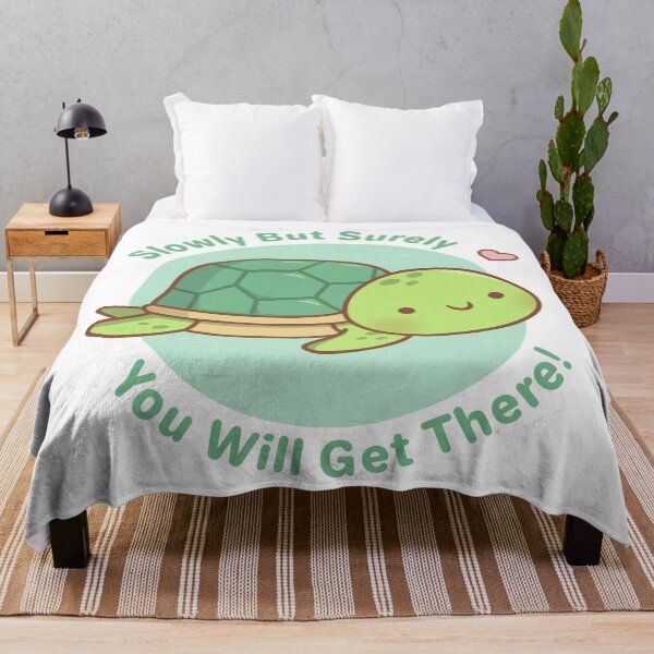 Item preview, Cute Turtle Slowly But Surely You Will Get There designed and sold by rustydoodle.