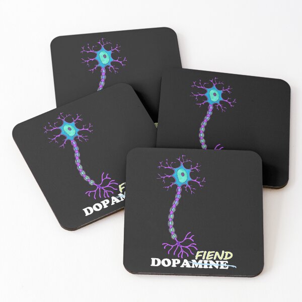 Item preview, Neuron Dopamine Fiend - Science Pun  designed and sold by J Bigglesworth.