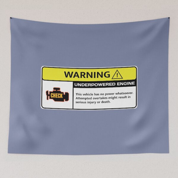 Item preview, Underpowered Engine Warning  designed and sold by alttabstudio.
