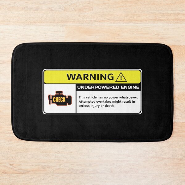 Item preview, Underpowered Engine Warning  designed and sold by alttabstudio.