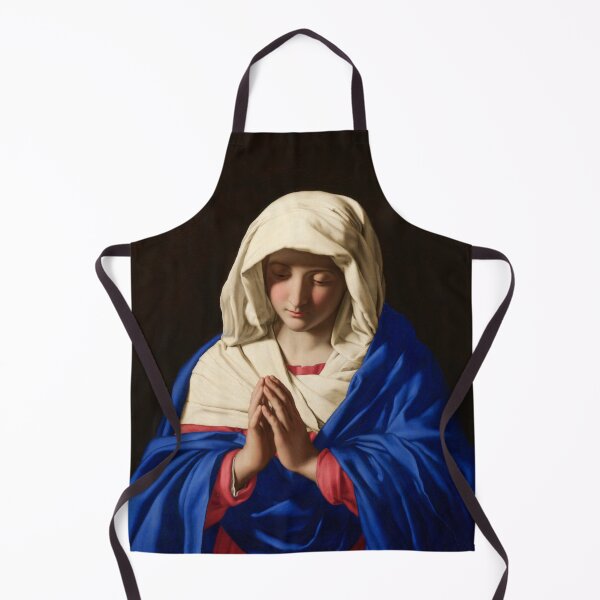 Sassoferrato - Jungfrun - Saint Mary Praying High Resolution Apron