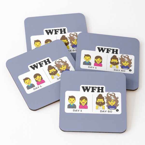 Item preview, WFH Emoji Tranformation designed and sold by alttabstudio.