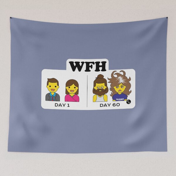 Item preview, WFH Emoji Tranformation designed and sold by alttabstudio.