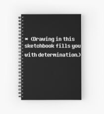 Undertale Determination Sketchbook Spiral Notebook