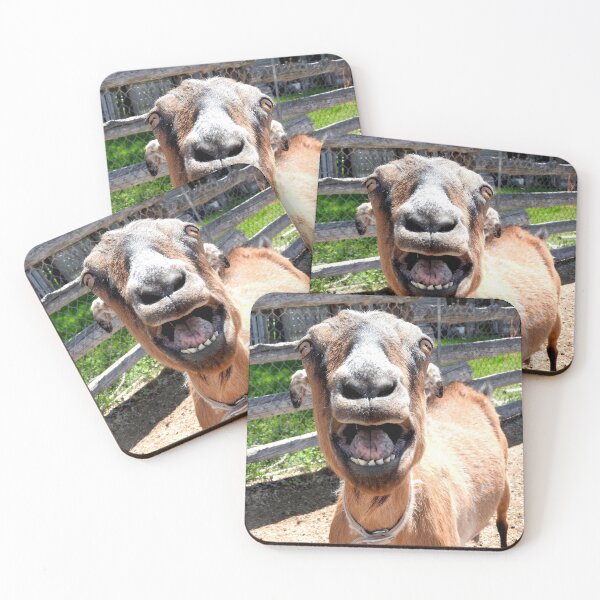Item preview, Funny yelling goat, goat mouth, screaming goat designed and sold by Stephanie  Skeem.
