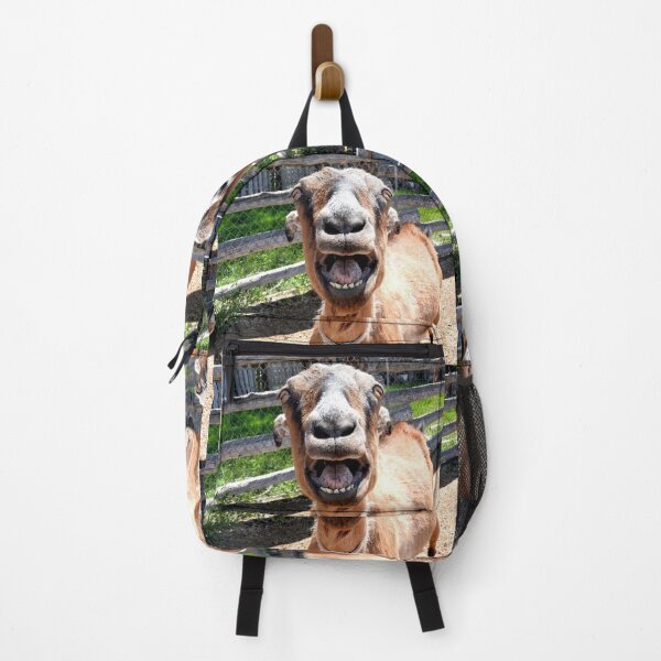 Item preview, Funny yelling goat, goat mouth, screaming goat designed and sold by Stephanie Skeem.