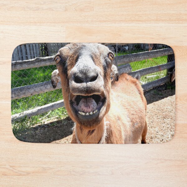Item preview, Funny yelling goat, goat mouth, screaming goat designed and sold by Stephanie  Skeem.