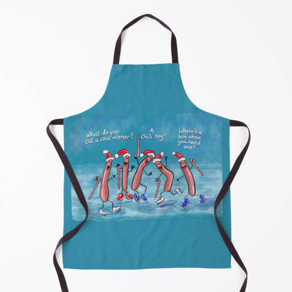 Item preview, Skating Hot Dogs in Santa Hats designed and sold by BRobinson.
