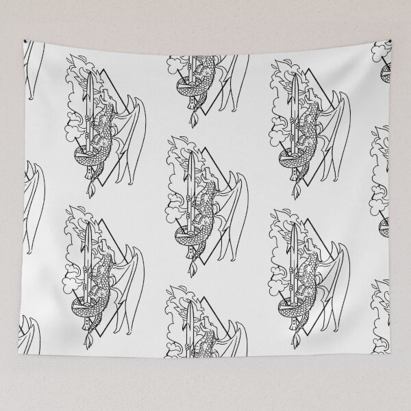 Item preview, Dragon's Sword Black and White designed and sold by polliadesign.