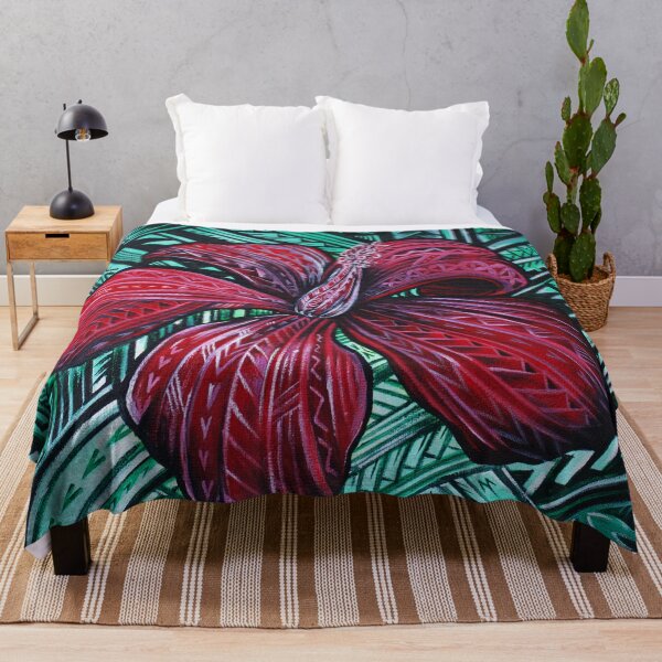 Item preview, RED HIBISCUS designed and sold by ARTSHACKPRINTS.