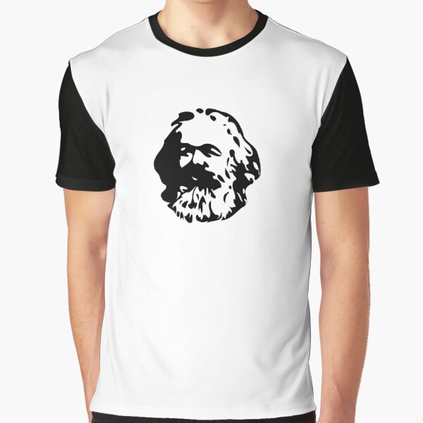 Vista previa del artículo con la obra «Cabeza de Karl Marx», diseñado y vendido por baconpanda.