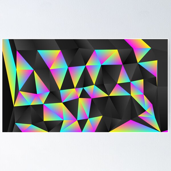 Item preview,  Geometric Design - Black and Rainbow designed and sold by Obitez.