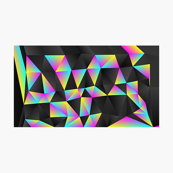 Item preview,  Geometric Design - Black and Rainbow designed and sold by Obitez.