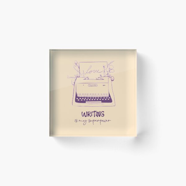 Item preview, Writing Is My Superpower Typewriter designed and sold by Unworldly.