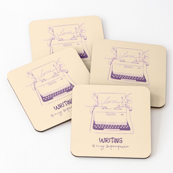 Item preview, Writing Is My Superpower Typewriter designed and sold by Unworldly.