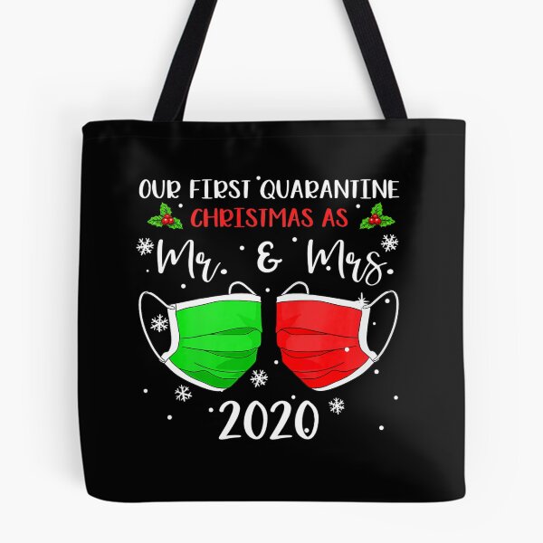 Item preview, Our First Quarantine Christmas As Mr Mrs 2020 Mask Couple designed and sold by Alex Cuttell.