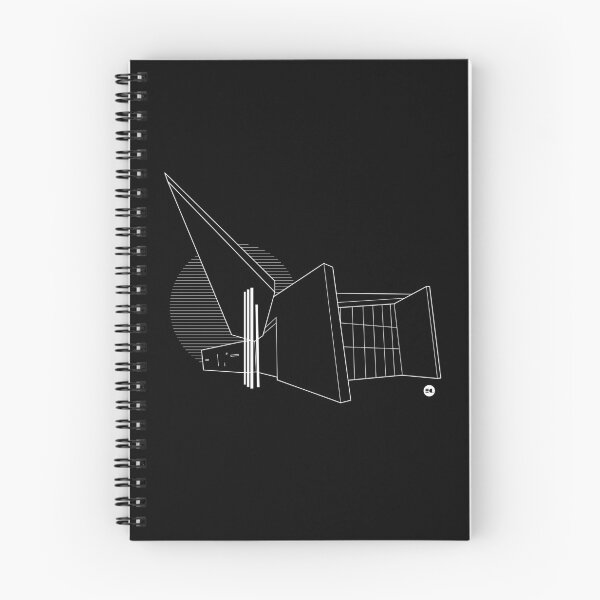 Item preview, Zaha Hadid | Vitra Fire Station Graphic Line Drawing | Black and white designed and sold by Emma Coast.