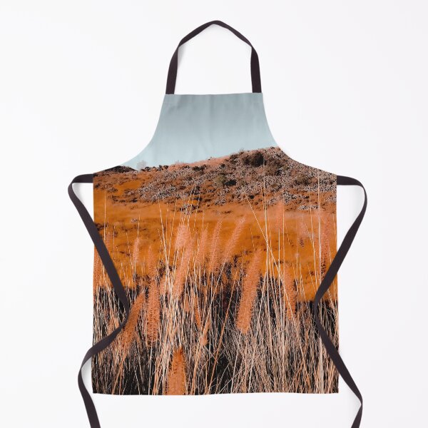 Item preview, Closeup blooming grass flowers field with blue sky background designed and sold by Mrvell.