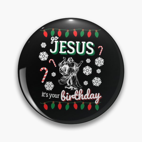 Item preview, Go Jesus It's Your Birthday Funny Men Women Dancing Ugly Christmas Xmas  designed and sold by WichitaClothing.