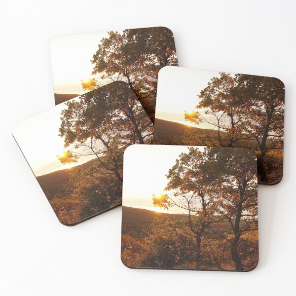 Item preview, sunset through oaks in fall designed and sold by distracted.
