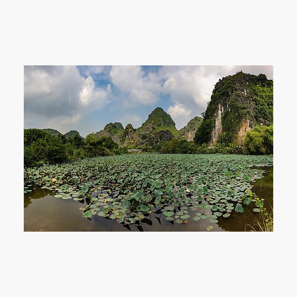 Limestone Karst Peaks, Trang An Region, Vietnam Photographic Print