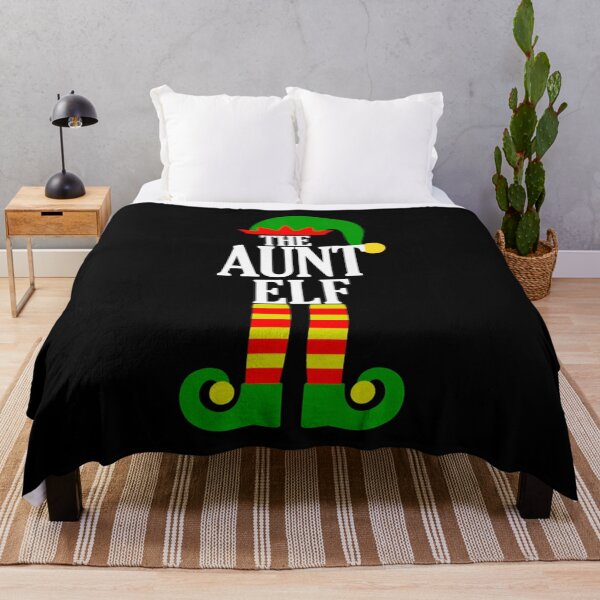 Item preview, Aunt Elf Matching Family Group Christmas Party Pajama Top designed and sold by WordsmithNerd.