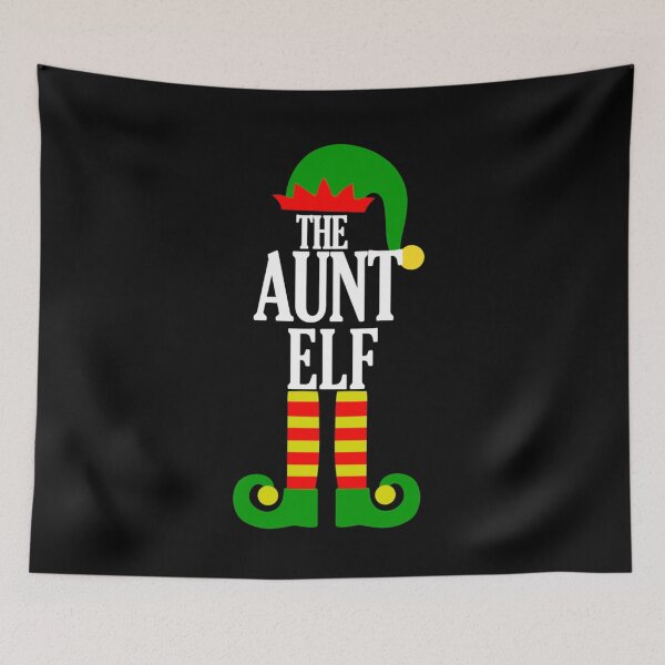 Item preview, Aunt Elf Matching Family Group Christmas Party Pajama Top designed and sold by WordsmithNerd.