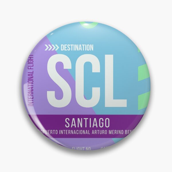 Item preview, Santiago Airport Stylish Luggage Tag (SCL) designed and sold by SLAG-Creative.