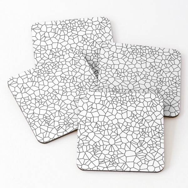 Item preview, Voronoi: Black on White designed and sold by jadekandel.