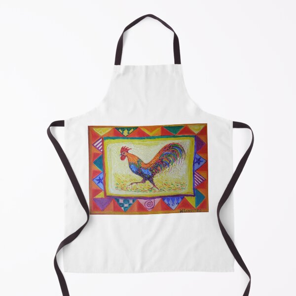 Item preview, Red And Blue Rooster.Folk art. designed and sold by Vincent Loverso.
