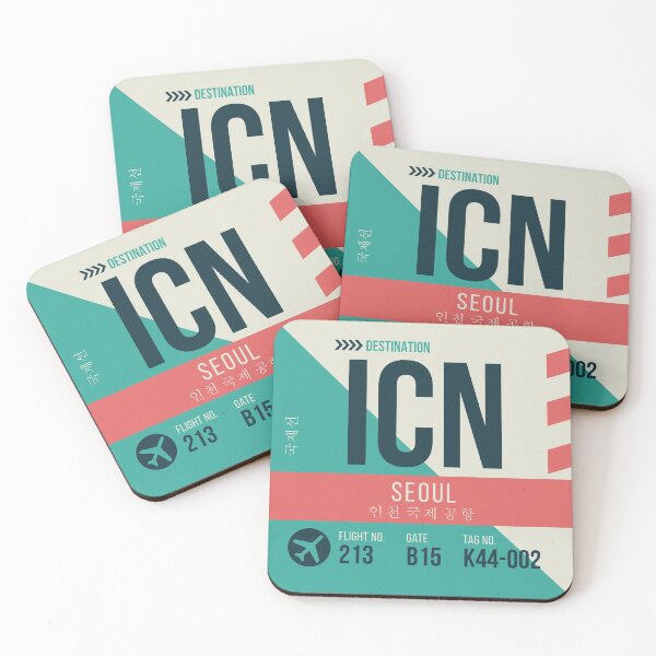 Item preview, Seoul Airport Stylish Luggage Tag (ICN) designed and sold by SLAG-Creative.