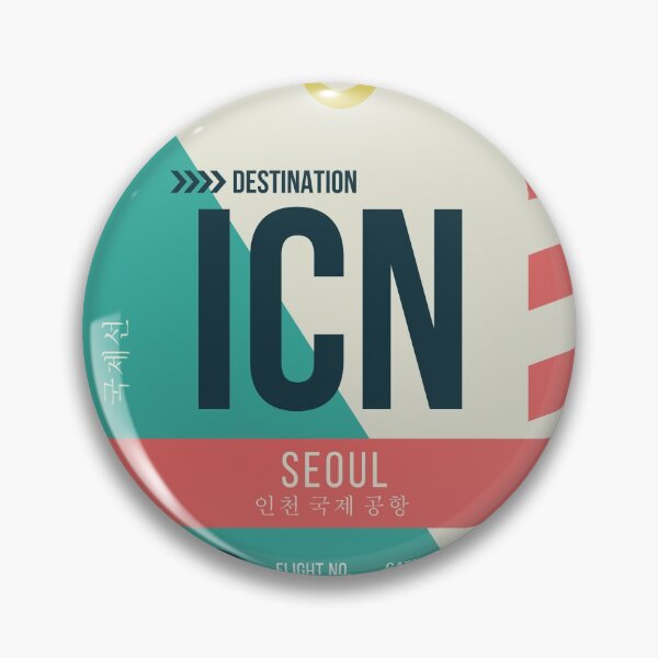 Item preview, Seoul Airport Stylish Luggage Tag (ICN) designed and sold by SLAG-Creative.