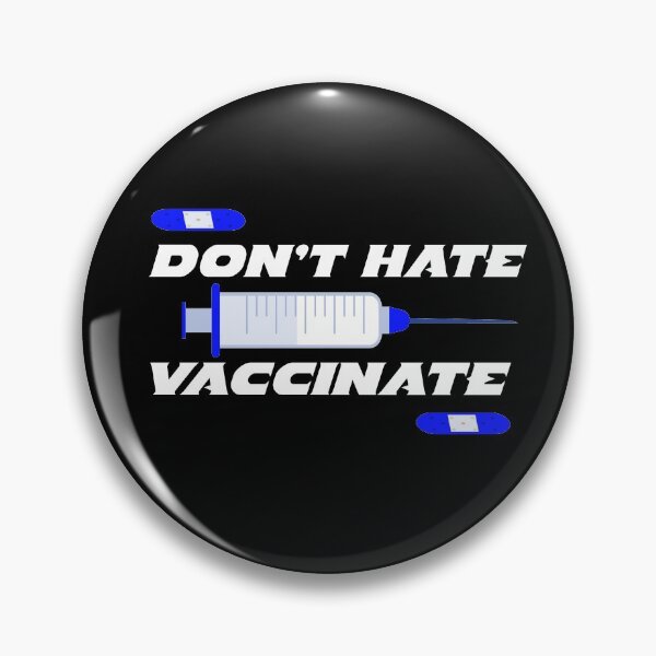 Item preview, dont hate vaccinate designed and sold by buzz1days.