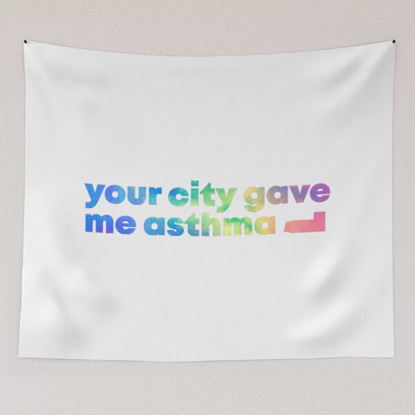 Item preview, Your city gave me asthma colorful abstract designed and sold by LuraLynda.