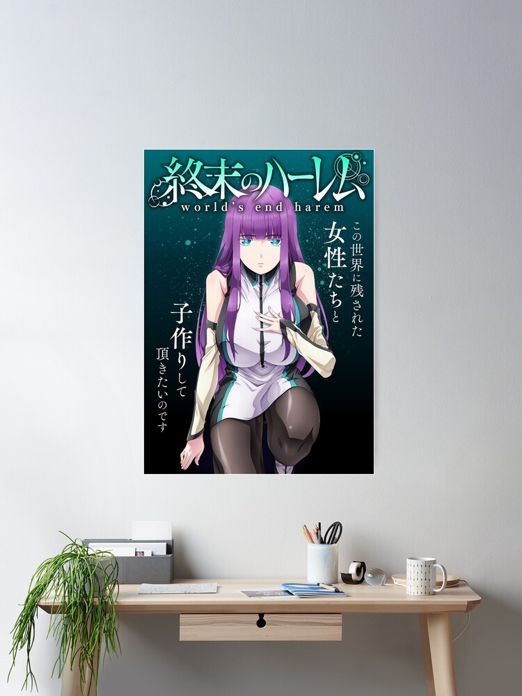 World's End Harem Anime Poster Clock for Sale by Reubin