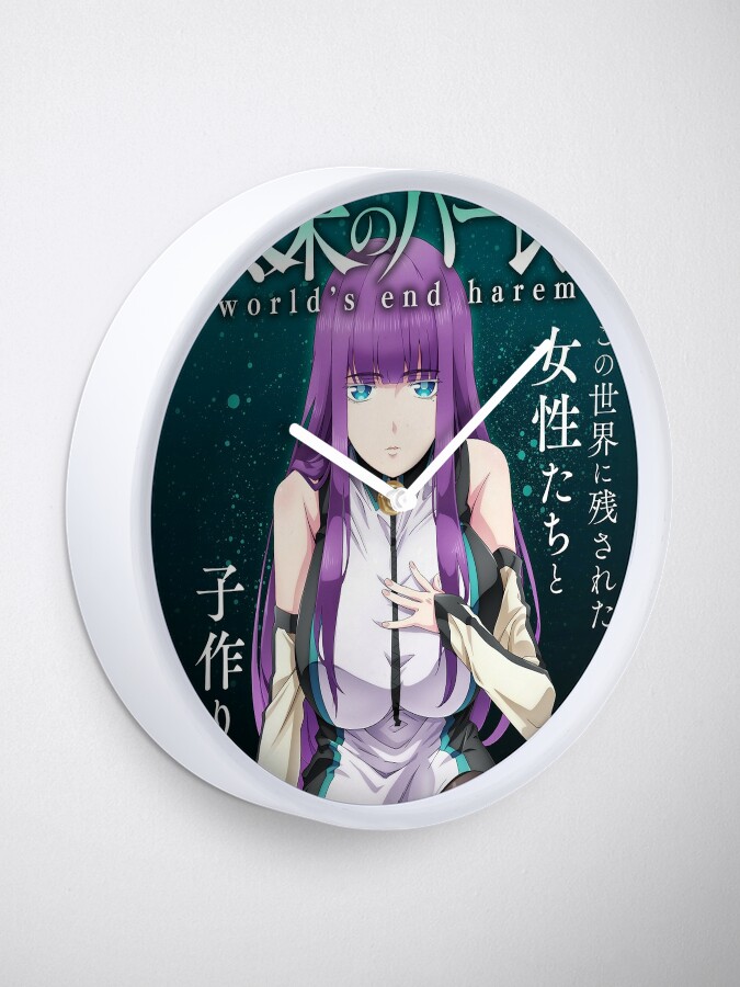 World's End Harem Anime Poster Clock for Sale by Reubin