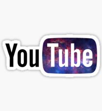 Cosmic YouTube Logo Sticker