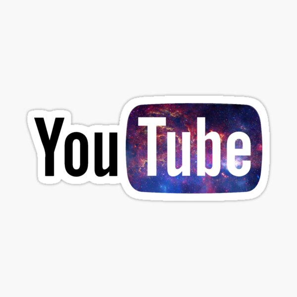 Youtube Logo Stickers Redbubble - glitch plays roblox youtube logo