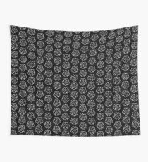 Black and White Flower Wall Tapestry