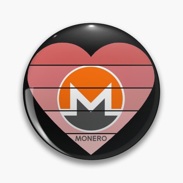 Item preview, Love Monero XMR Crypto Light Pink Heart Sunset  designed and sold by Bitcoin-Fashion.